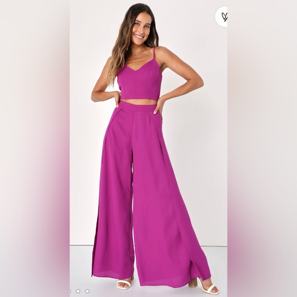 Lulus Two Piece Flowy Pants Set